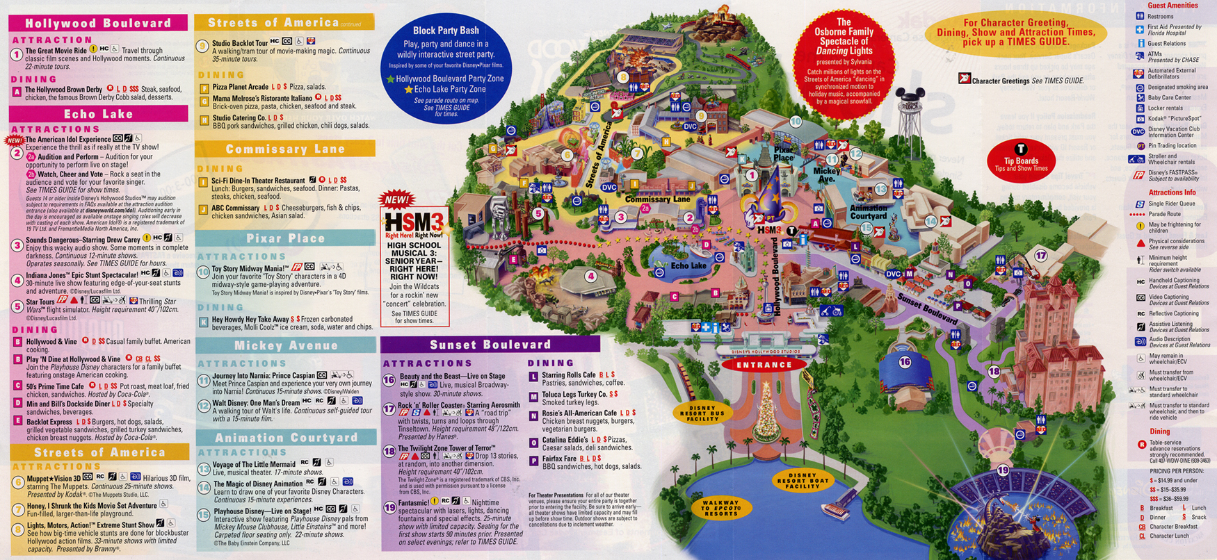 Disney's Hollywood Studios park map - Disney Secrets